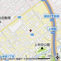 上牟田森倉庫周辺の地図