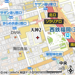 コダマ健康食品株式会社　岩田屋本店周辺の地図