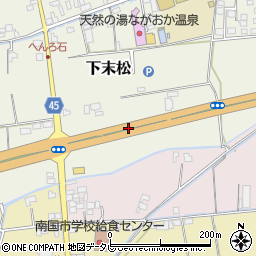 高知県南国市下末松周辺の地図