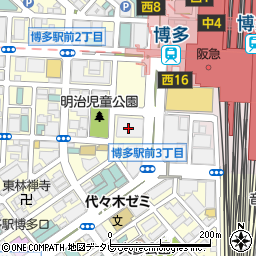 日本旅行　九州法人支店周辺の地図