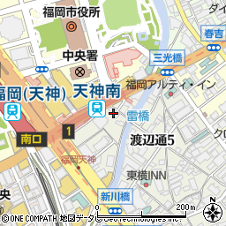 福岡県福岡市中央区渡辺通5丁目24-37周辺の地図