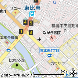 福岡銀行比恵支店 ＡＴＭ周辺の地図