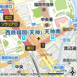 京風串揚げ 喝 博多大丸店周辺の地図