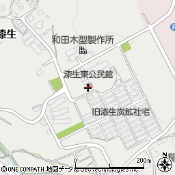 漆生東公民館周辺の地図