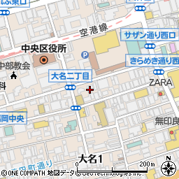 ピタットハウス福岡大名店周辺の地図