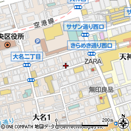 ザ・ノース・フェイス福岡店周辺の地図