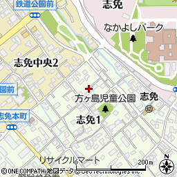 方ヶ島公園周辺の地図