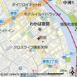 焼肉HACHI　福岡周辺の地図