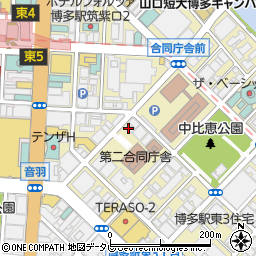 大衆居酒屋 もつ鍋・馬刺し うまる 博多駅筑紫口店周辺の地図