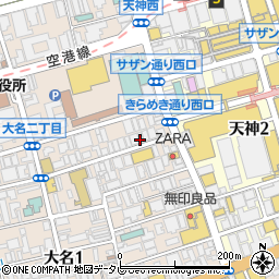 パタゴニア福岡周辺の地図