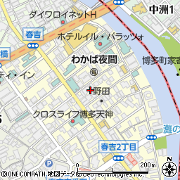 ラガッツァ春吉周辺の地図