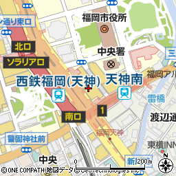 ＪＴＢ九州　ＪＴＢトラベランド博多大丸トラベルサロン周辺の地図