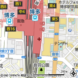 さかな市場 博多筑紫口店周辺の地図
