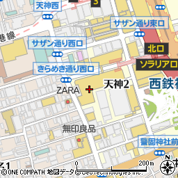 エトヴォス　福岡岩田屋店周辺の地図