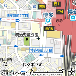 博多駅三井ビル周辺の地図