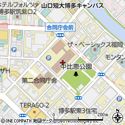 福岡中央銀行福岡合同庁舎 ＡＴＭ周辺の地図