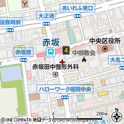 西日本シティ銀行赤坂 ＡＴＭ周辺の地図