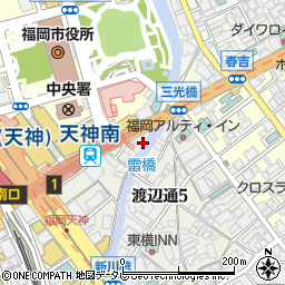 福太郎天神テルラ株式会社　チャタムダイニング周辺の地図