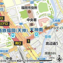 アナイ福岡大丸店周辺の地図