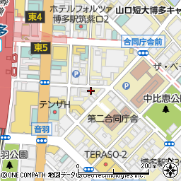 焼肉食べ放題 カルビ市場 博多駅筑紫口店周辺の地図