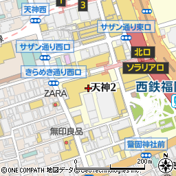西日本シティ銀行岩田屋本館 ＡＴＭ周辺の地図