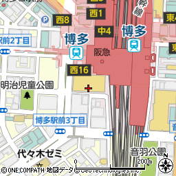 カラダファクトリー・博多マルイ店周辺の地図