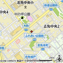 日産福岡志免中央店周辺の地図
