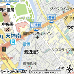福岡アルティ・イン周辺の地図