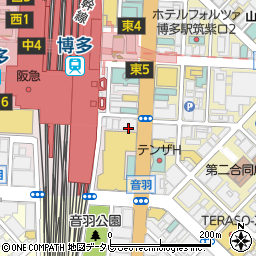 博多ステーションビル　商店会事務局周辺の地図