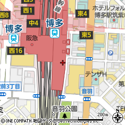 バーガーキング博多駅筑紫口店周辺の地図