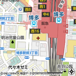 福岡県福岡市博多区博多駅中央街9周辺の地図