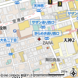 福岡ポケット周辺の地図