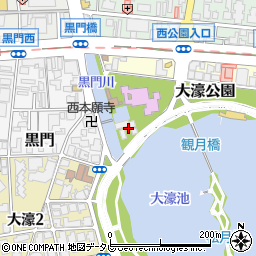 福岡県福岡市中央区大濠公園周辺の地図