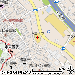 Ａコープ須恵店周辺の地図