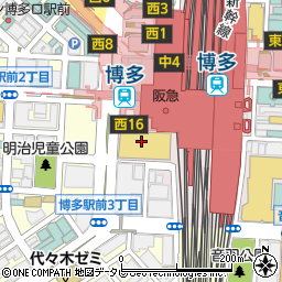 博多もつ鍋 おおやま KITTE博多周辺の地図