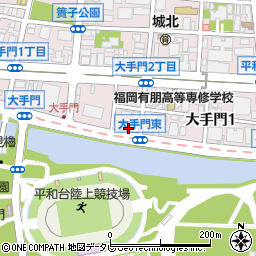九州外語専門学校周辺の地図