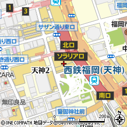 #602 CAFE&DINER 福岡ソラリアプラザ店周辺の地図
