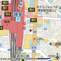 串揚げ 串匠 博多駅筑紫口店周辺の地図