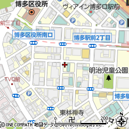 ＨＡＬＥ不動産福岡博多店周辺の地図