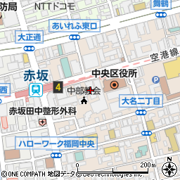 福岡中央シャッター販売周辺の地図