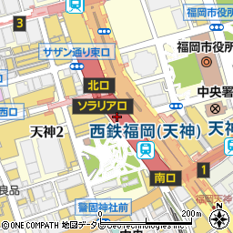 PAUL 三越福岡店周辺の地図