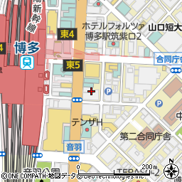 清州七七 きよすしちしち 博多駅前店周辺の地図