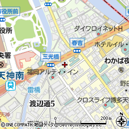吉野家 春吉店周辺の地図