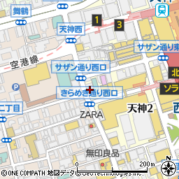 カラオケ館 天神本店周辺の地図