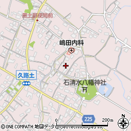 福岡県豊前市久路土周辺の地図