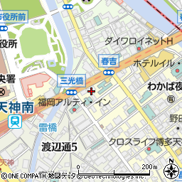 株式会社東京法経学院福岡校周辺の地図