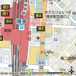 福岡県福岡市博多区博多駅中央街5-12周辺の地図