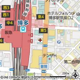ファミリーマート博多駅筑紫口店周辺の地図