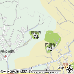 長音寺周辺の地図
