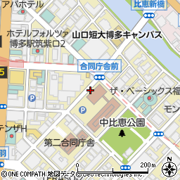 福岡県福岡市博多区博多駅東周辺の地図